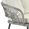 Manhattan Comfort Riviera Rope Wicker 4-Piece 5 Seater Patio Conversation Set with Cushions in Cream OD-CV015-CR - alternate 4